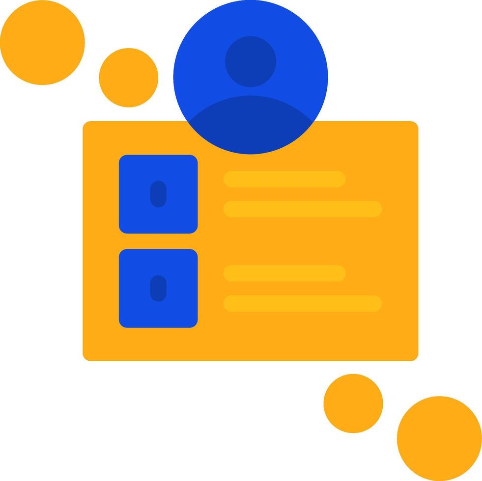 User profile Flat Two Color Icon vector