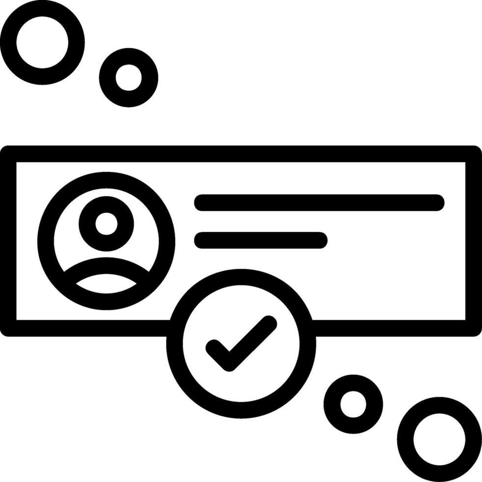 Online status Line Icon vector