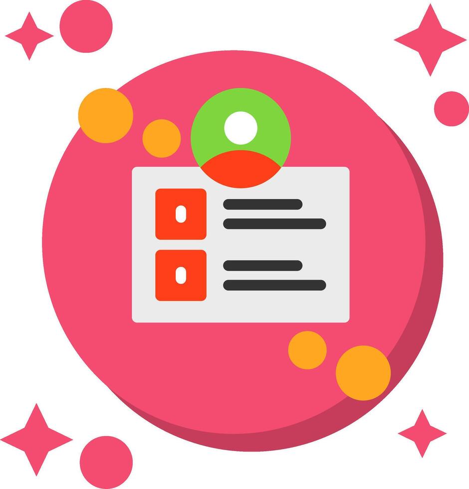 User profile Tailed Color Icon vector