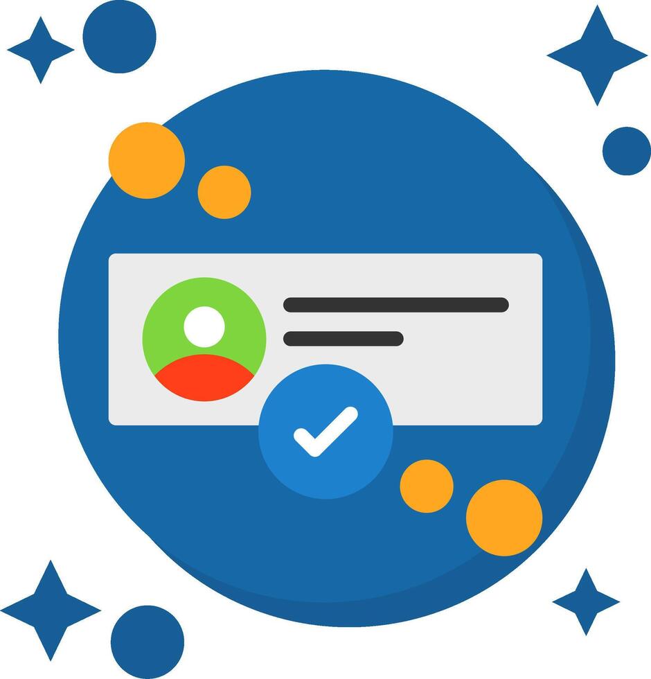 Online status Tailed Color Icon vector