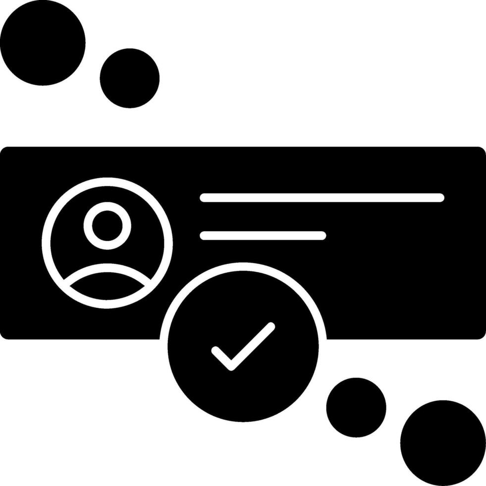 OnGlyph status Glyph Icon vector