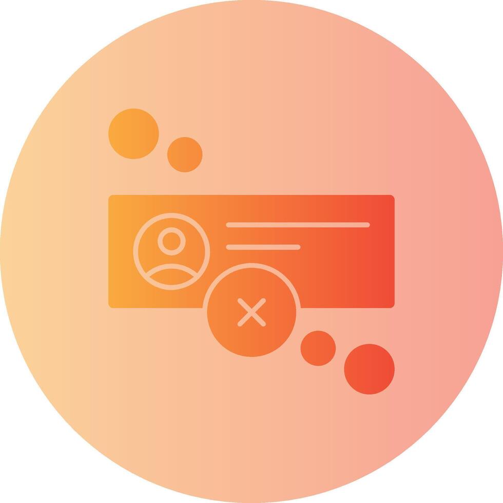 Offline status Gradient Circle Icon vector
