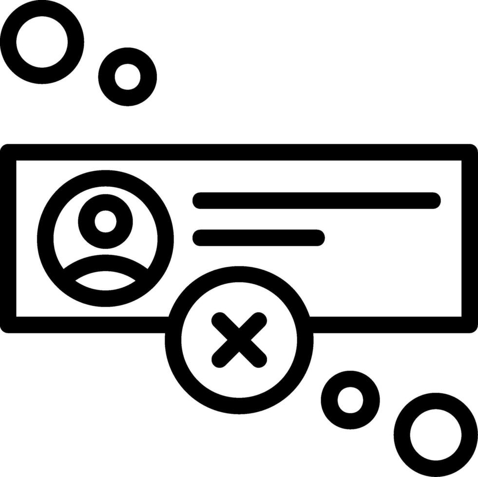 Offline status Line Icon vector