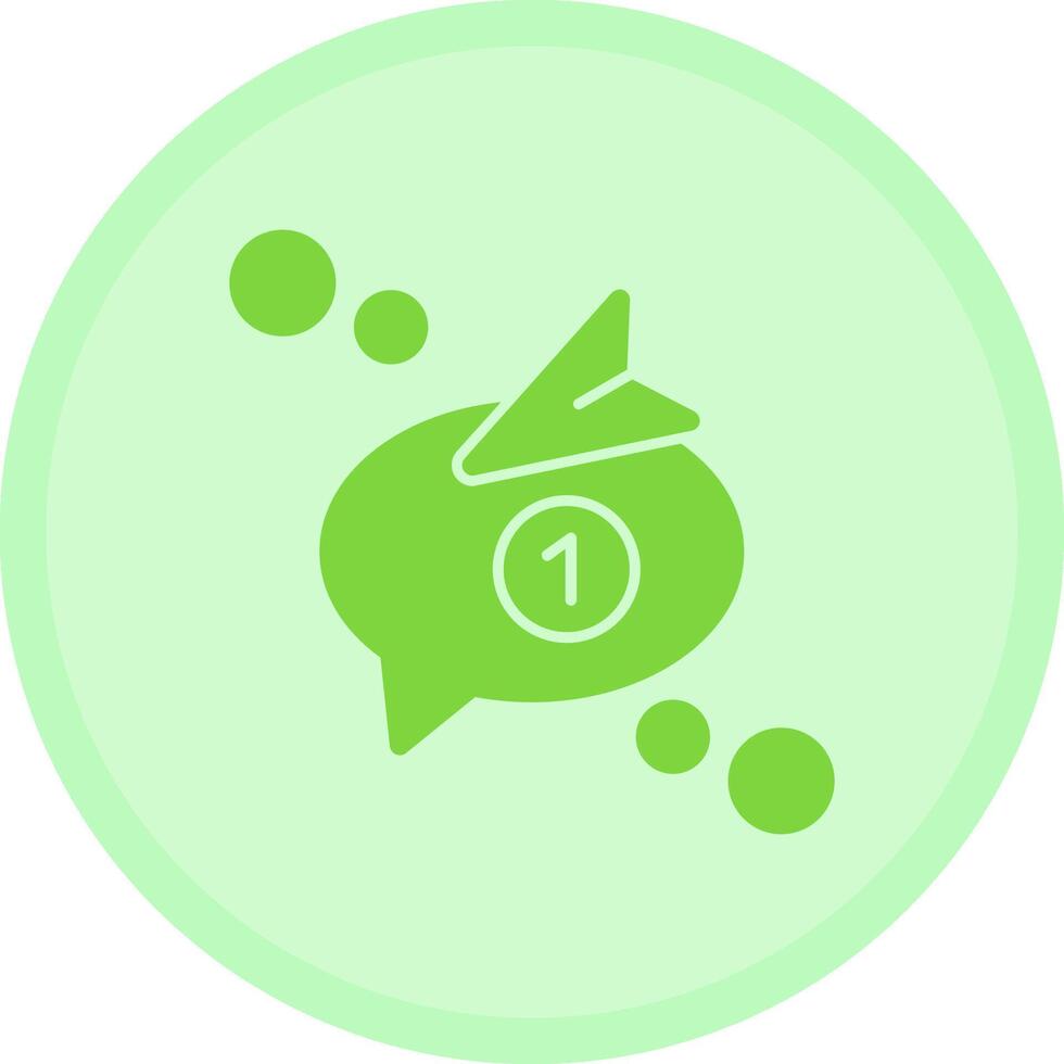 Receive message Multicolor Circle Icon vector