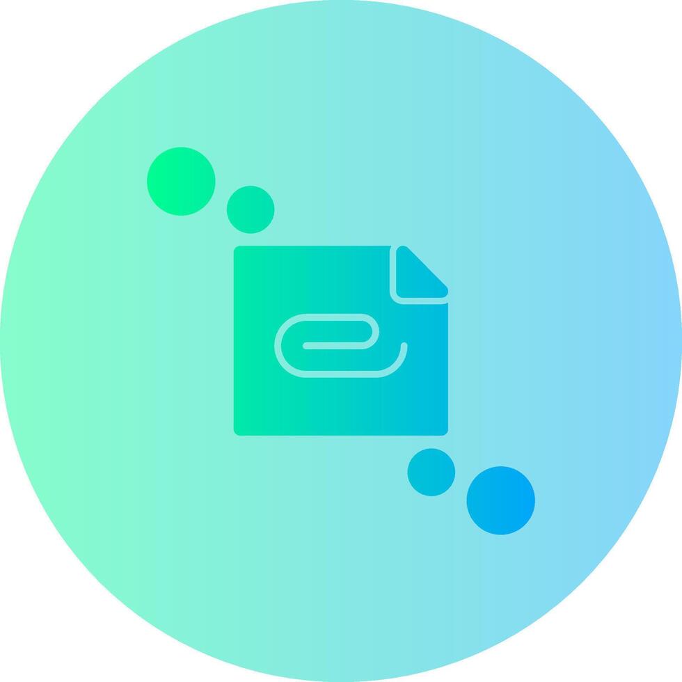 Attach file Gradient Circle Icon vector
