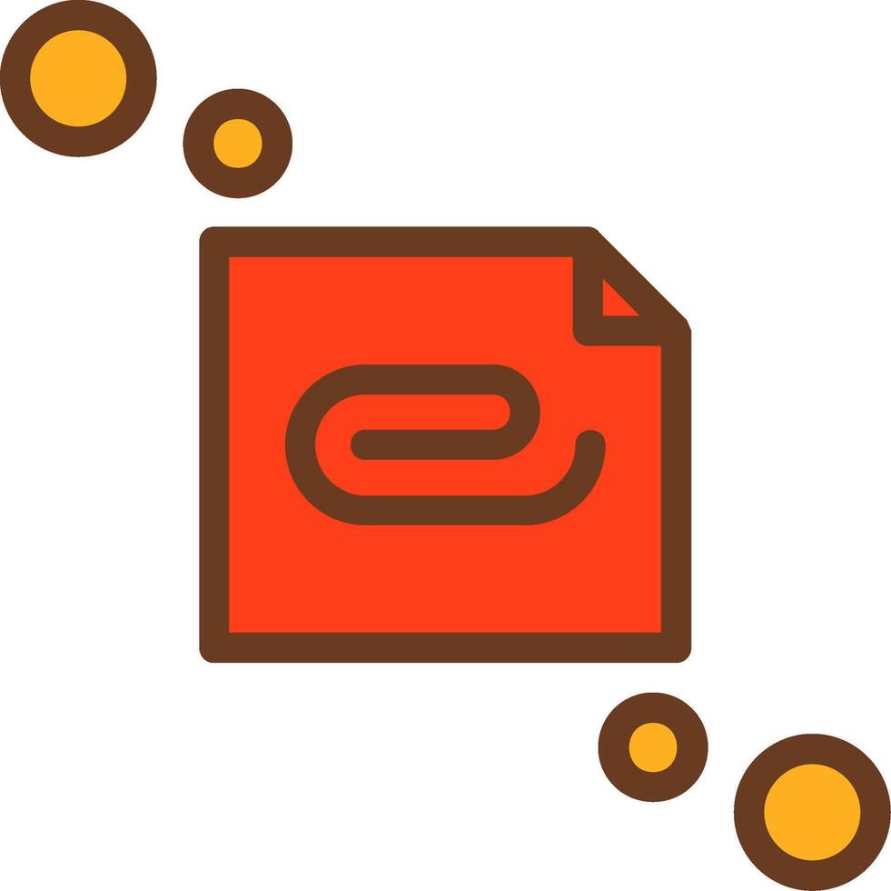 Attach file Filled Shadow Circle Icon vector