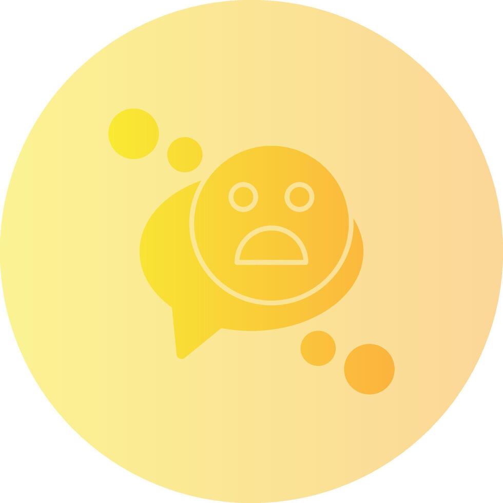 Emoji Gradient Circle Icon vector