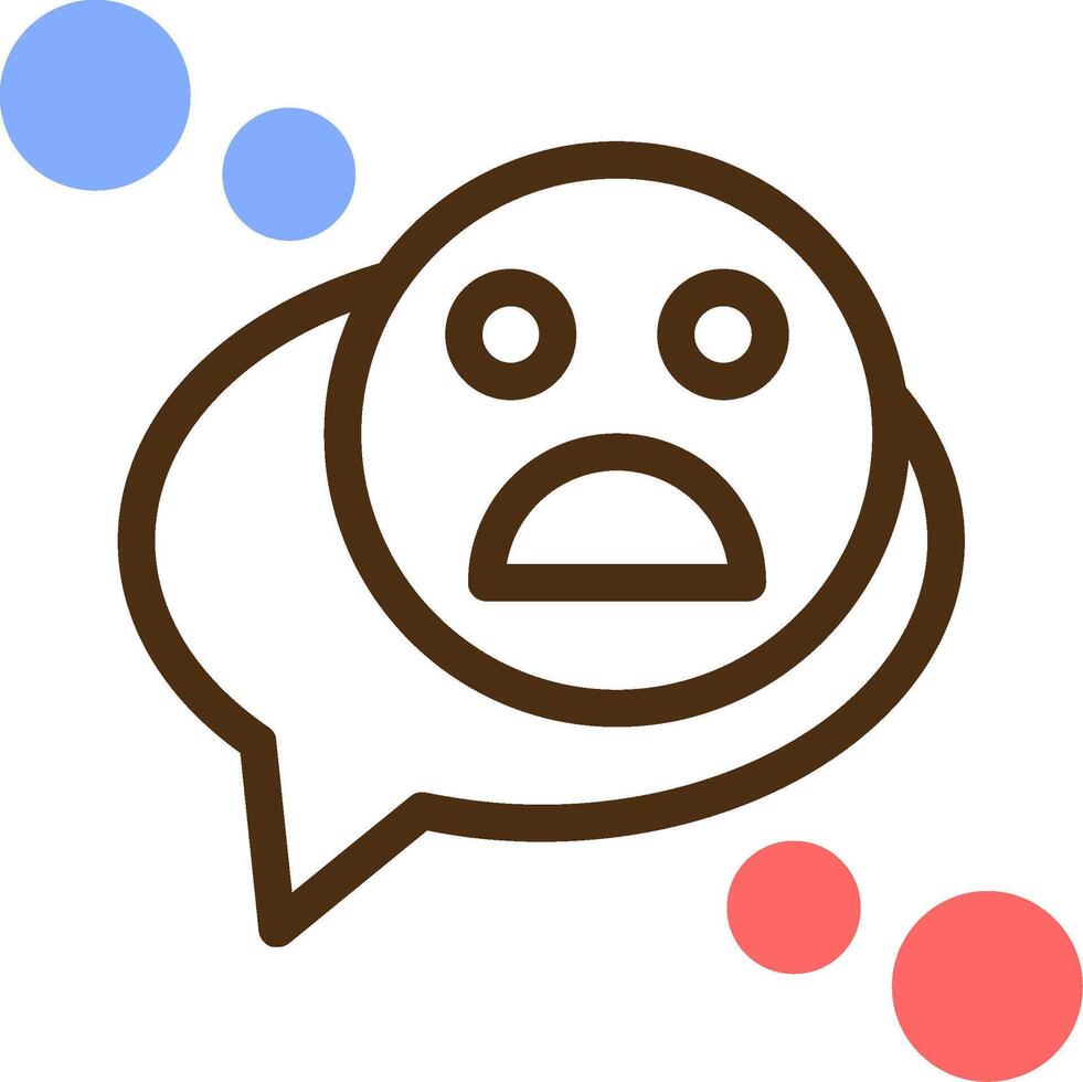 Emoji Color Filled Icon vector