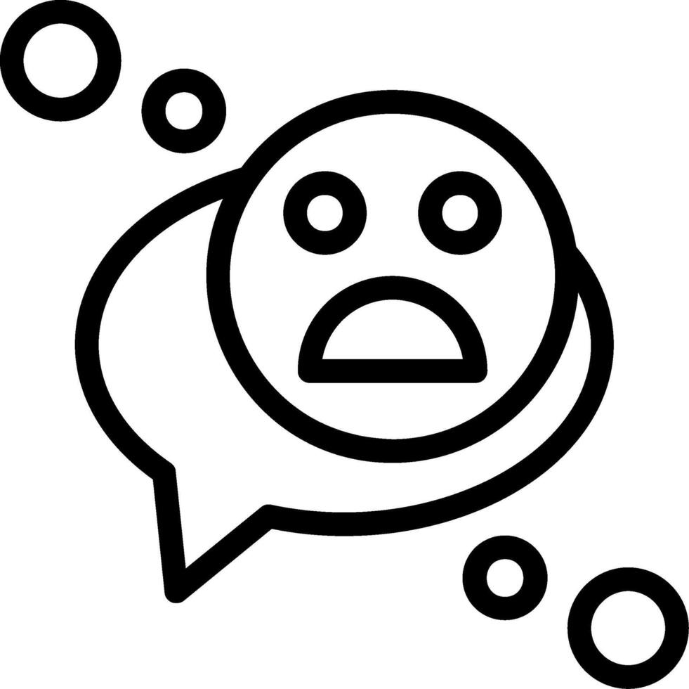 emoji línea icono vector