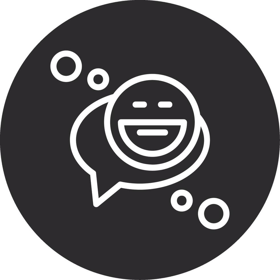 EmotLine Inverted IconInverted Icon vector