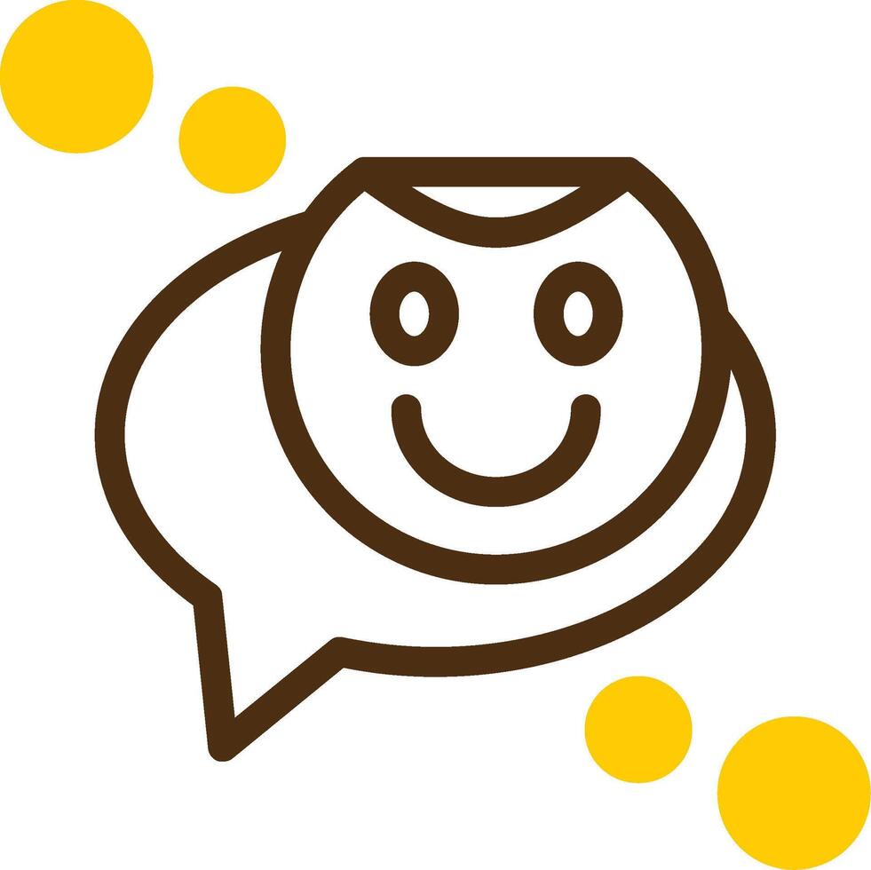 Sticker Yellow Lieanr Circle Icon vector