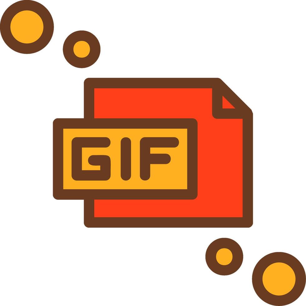 GIF Filled Shadow Circle Icon vector