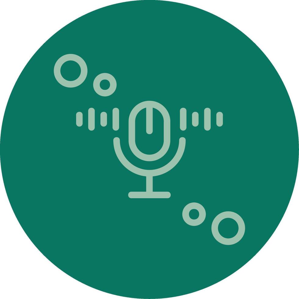 Speech recognition Line Multi color Icon vector