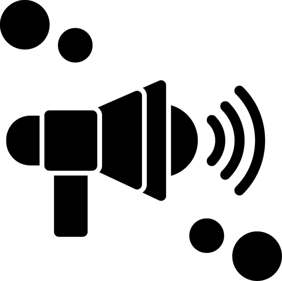 Speaker Glyph Icon vector