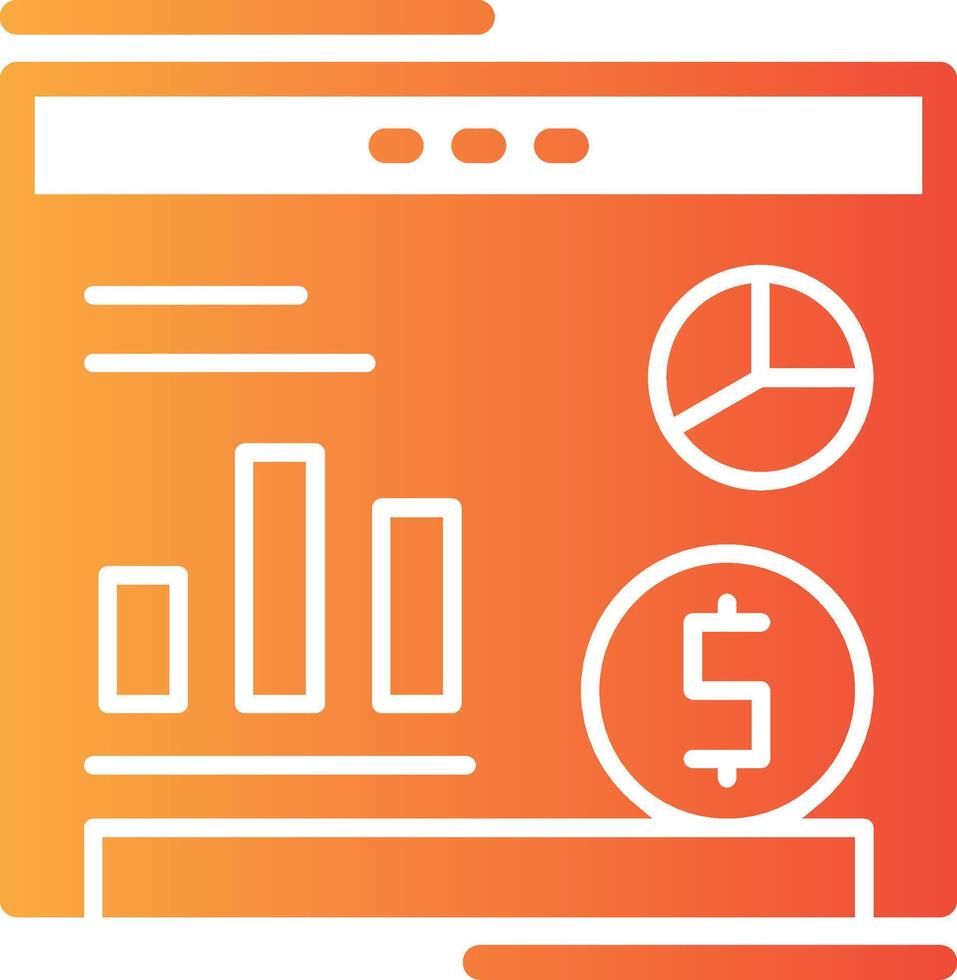 Website Solid Multi Gradient Icon vector
