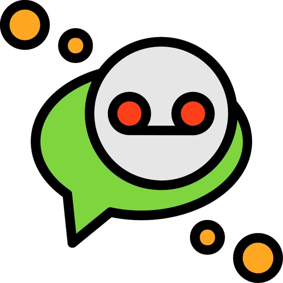 Voicemail Line Filled Icon vector
