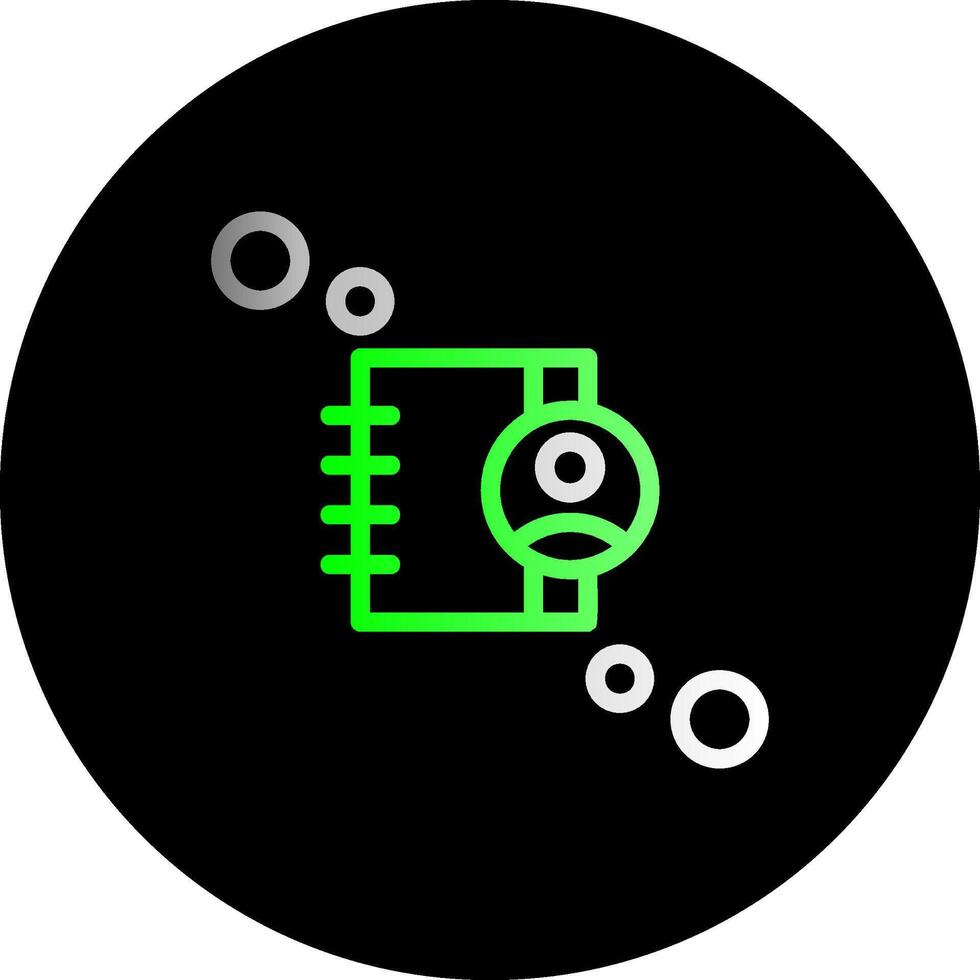 Address book Dual Gradient Circle Icon vector