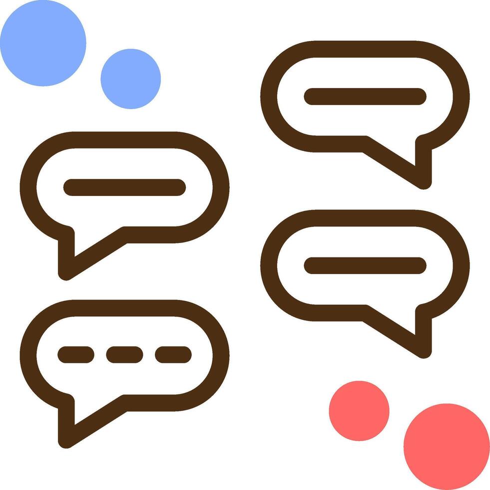 Chatroom Color Filled Icon vector