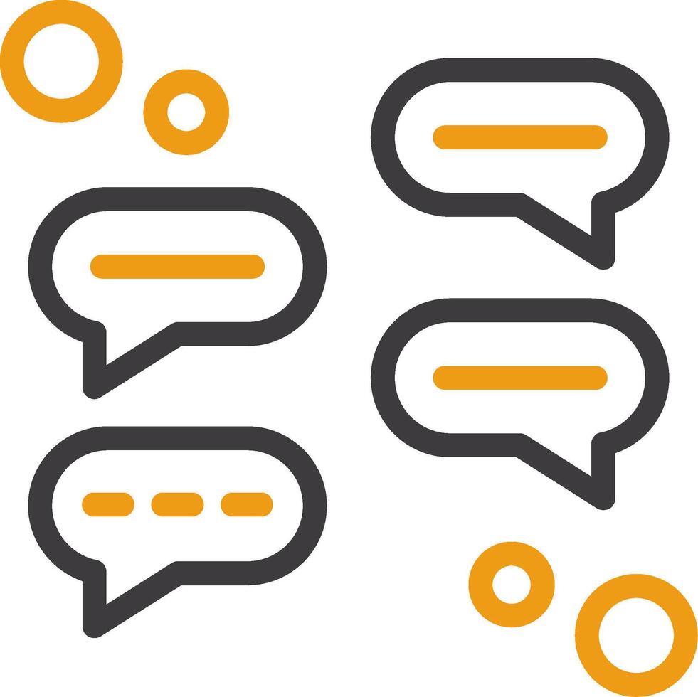 Chatroom Line Two Color Icon vector