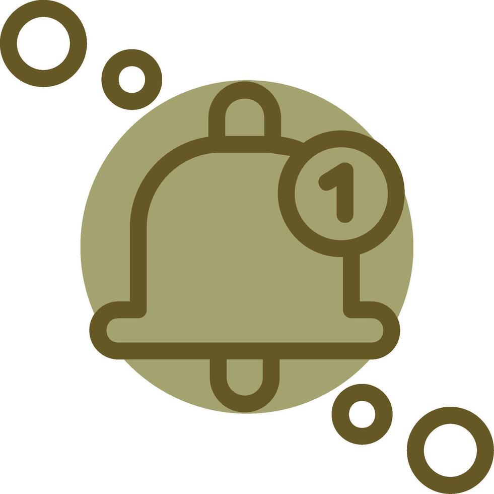 Notifications Linear Circle Icon vector