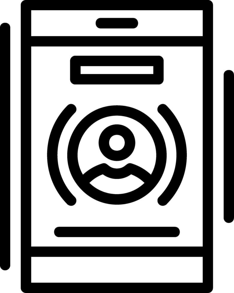 Phone call Line Icon vector