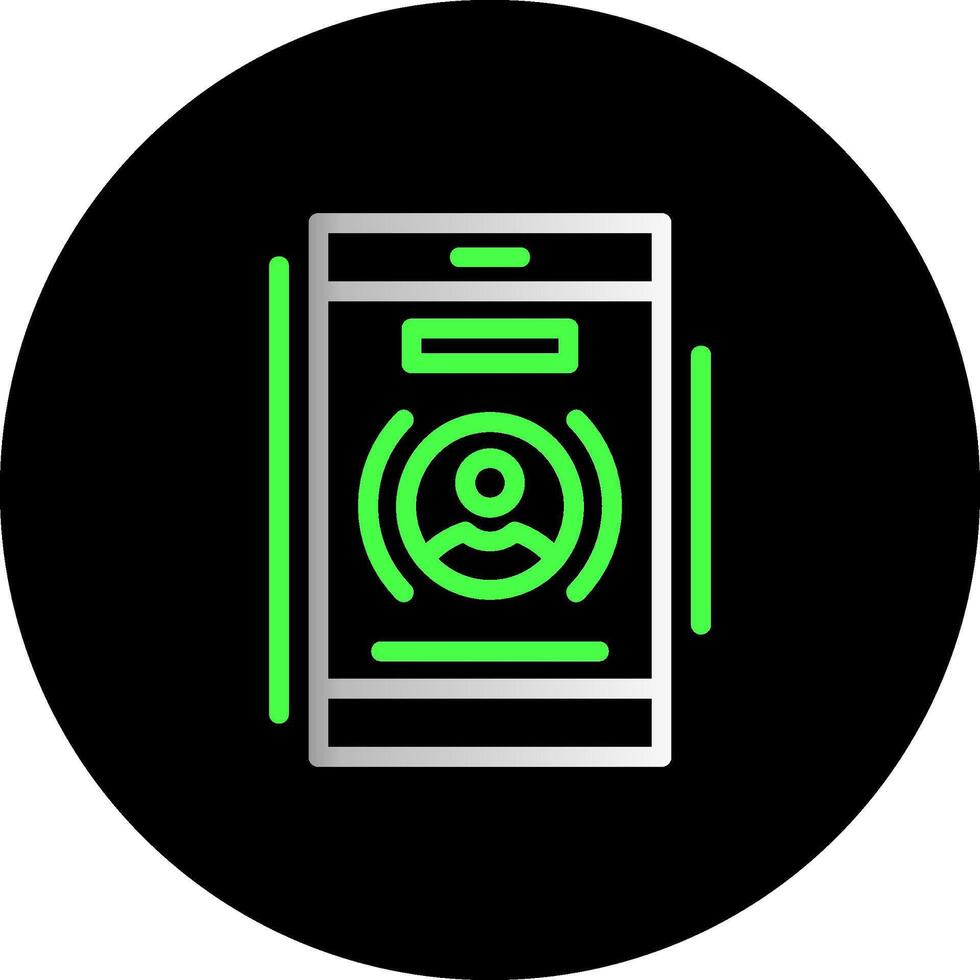 Phone call Dual Gradient Circle Icon vector
