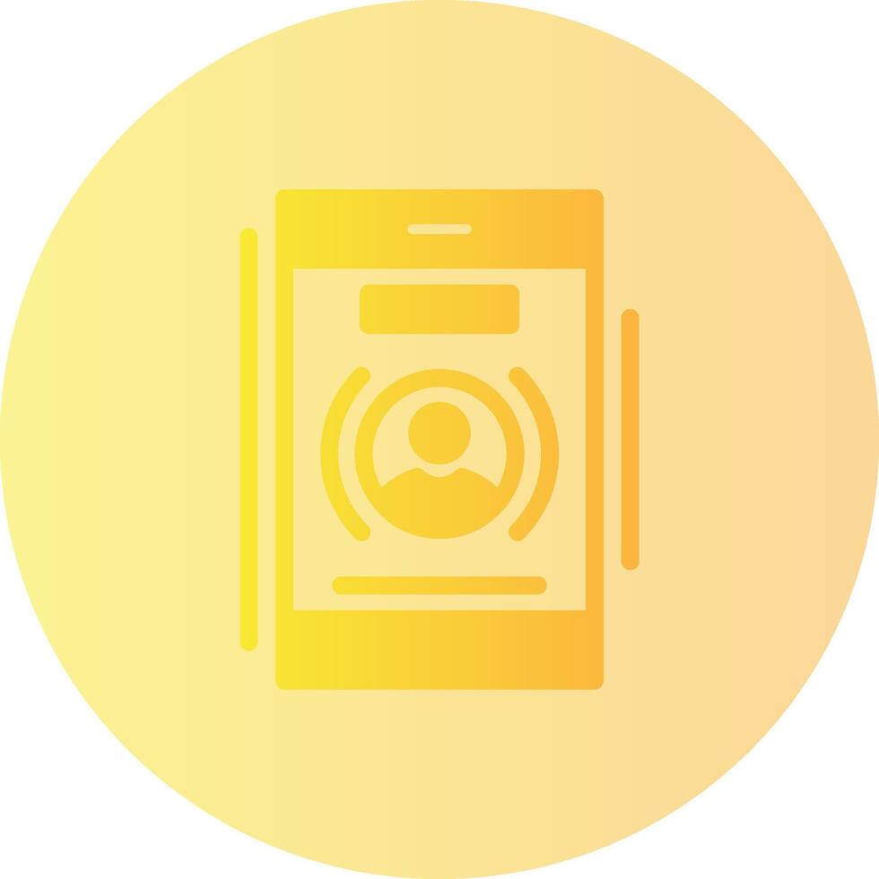 Phone call Gradient Circle Icon vector