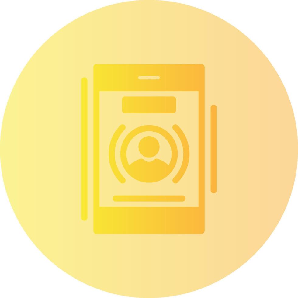 Phone call Gradient Circle Icon vector