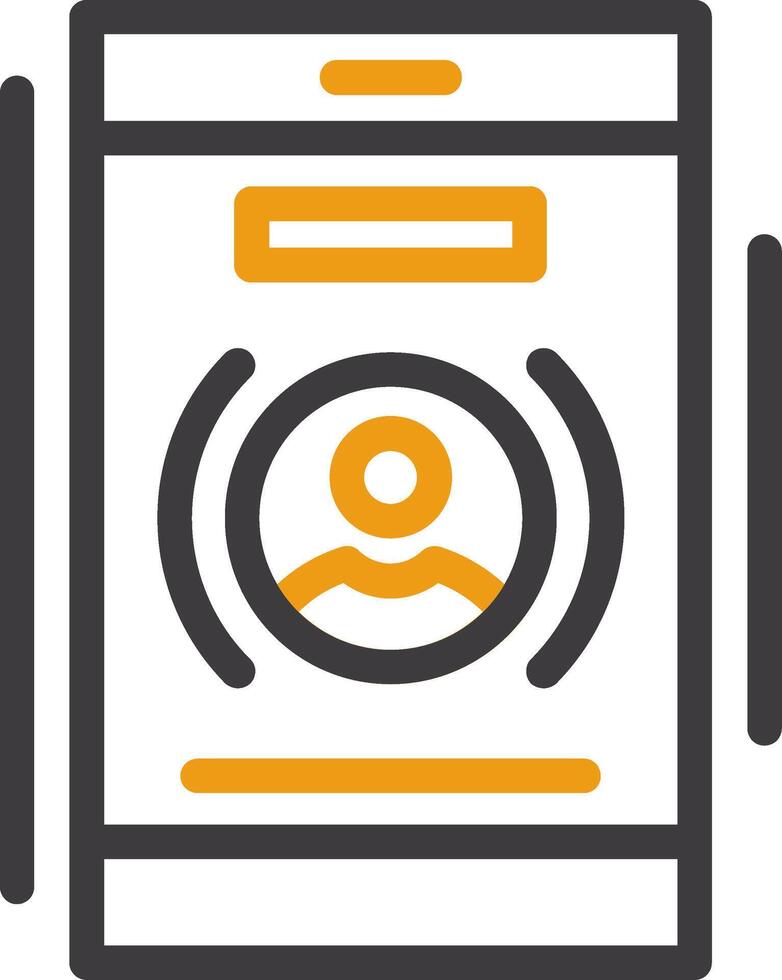 Phone call Line Two Color Icon vector