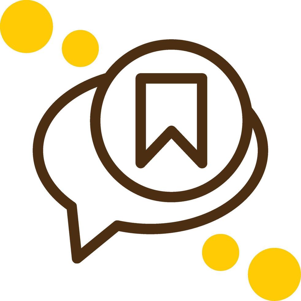 Save message Yellow Lieanr Circle Icon vector