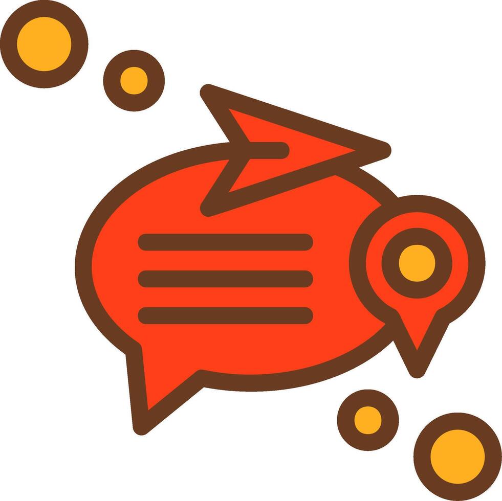 Send location Filled Shadow Circle Icon vector