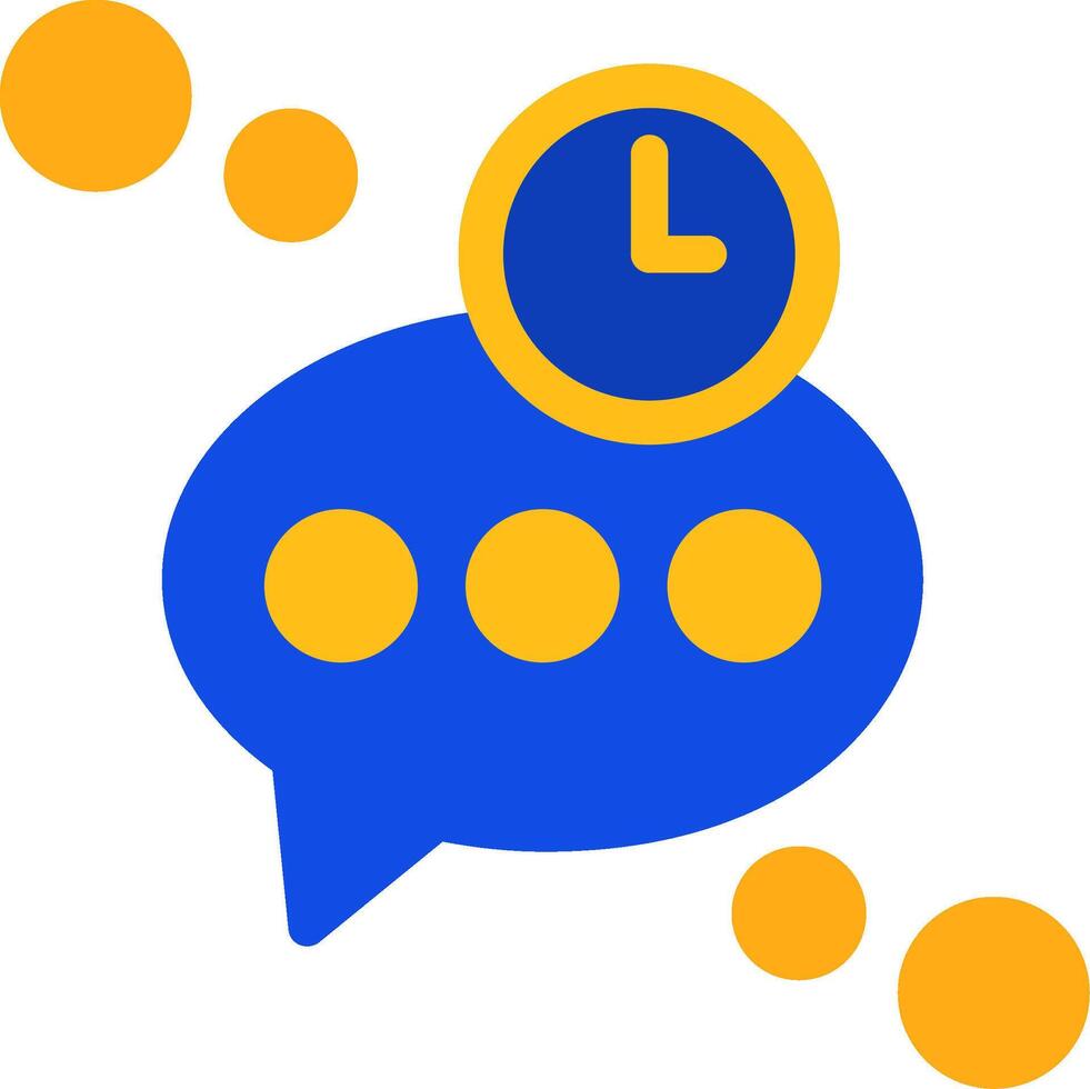 Typing timeout Flat Two Color Icon vector