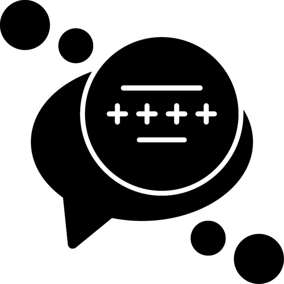 Message security Glyph Icon vector