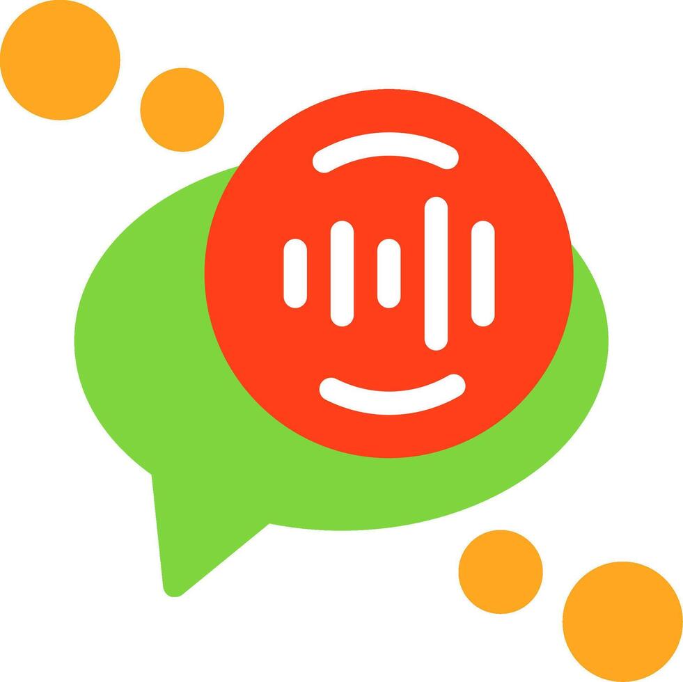 Voice recognition Flat Icon vector