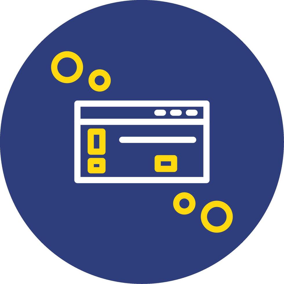 Dialog box warning Dual Line Circle Icon vector