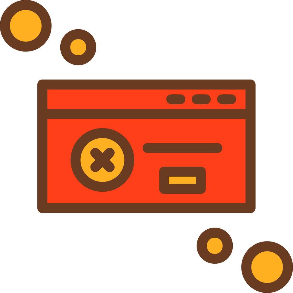 Dialog box error Filled Shadow Circle Icon vector