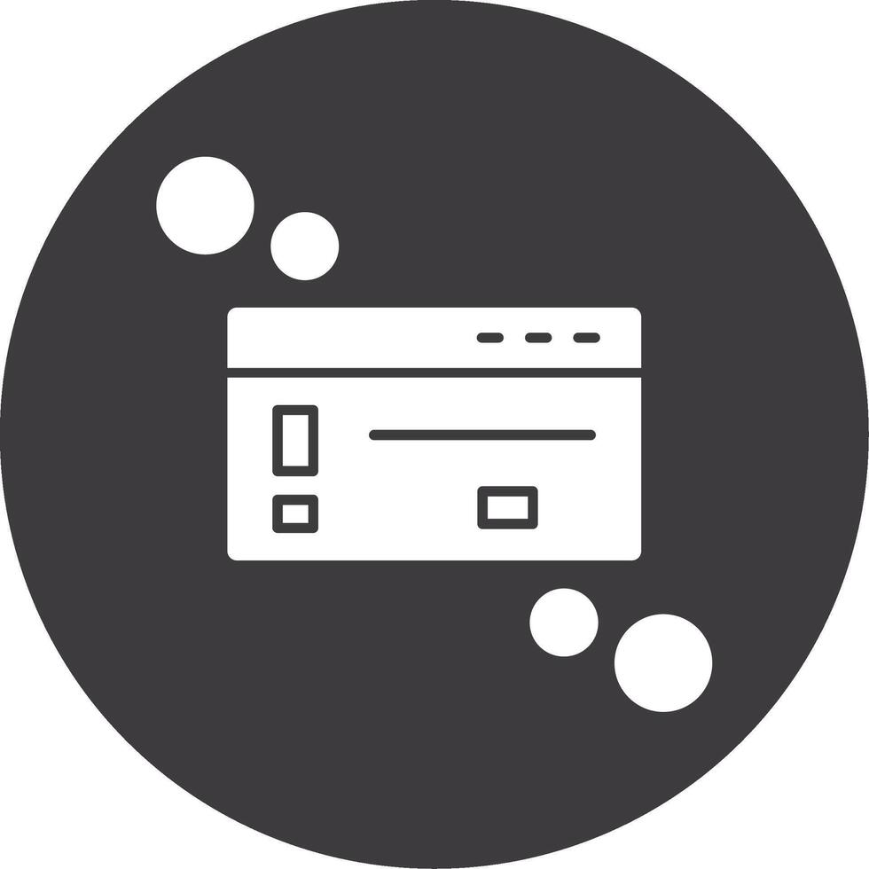 Dialog box warning Glyph Circle Icon vector