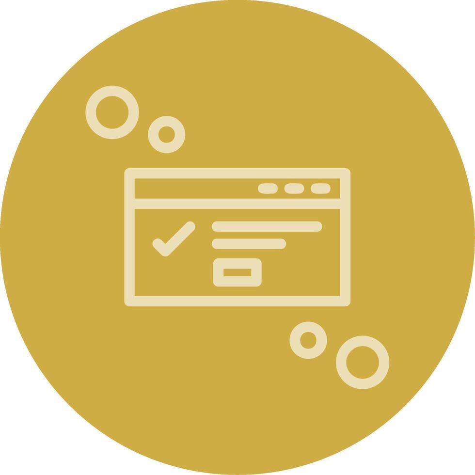 Dialog box success Line Multi color Icon vector