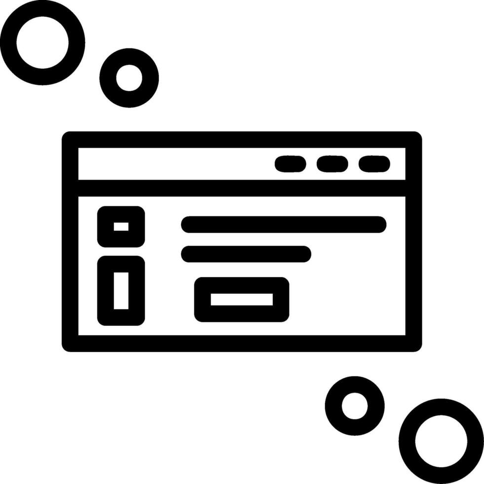 Dialog box info Line Icon vector