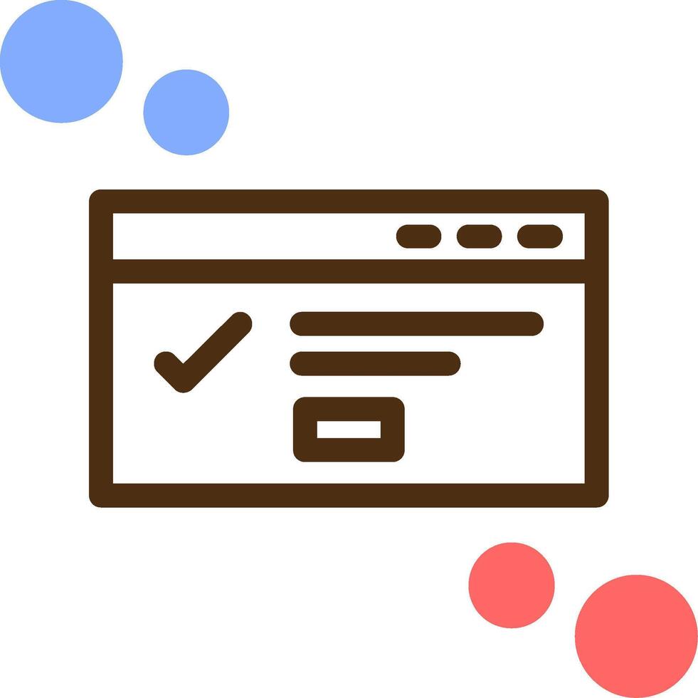 Dialog box success Color Filled Icon vector