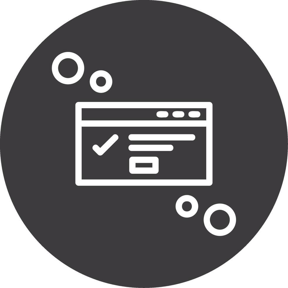 Dialog box success Outline Circle Icon vector