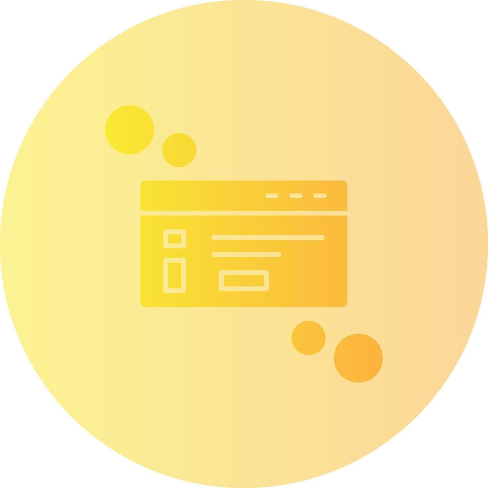 Dialog box info Gradient Circle Icon vector