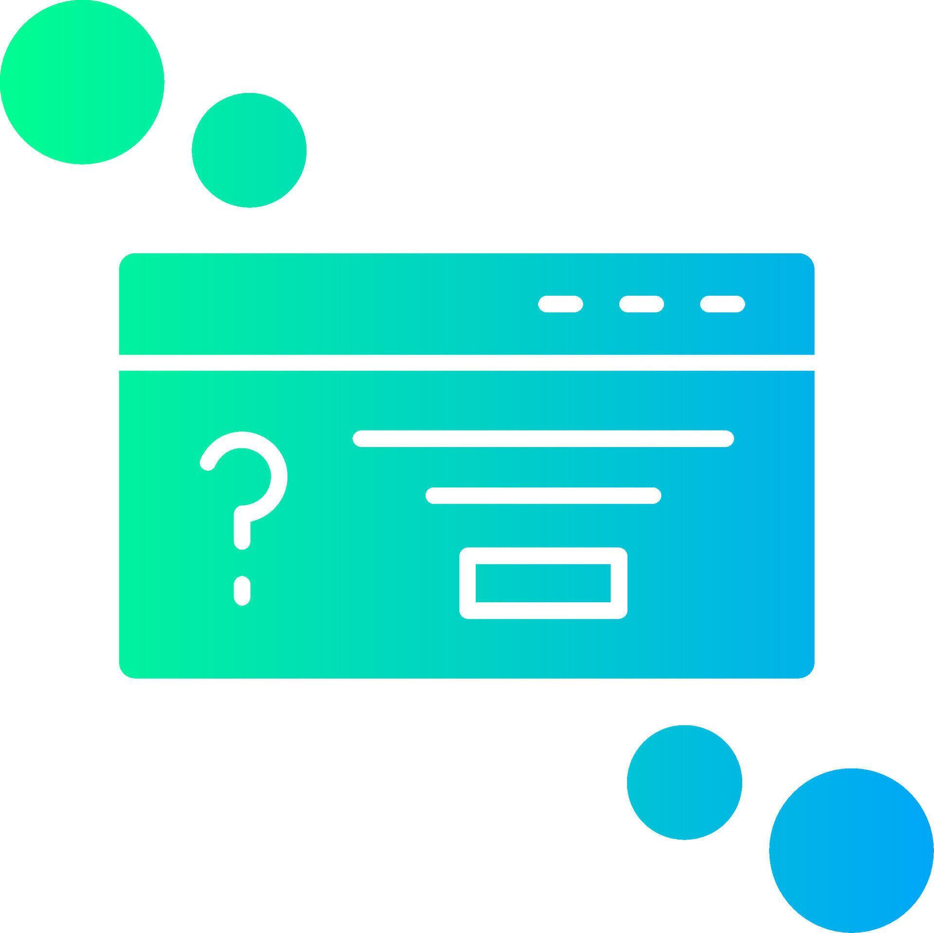 Dialog box question Solid Multi Gradient Icon 39482964 Vector Art at ...