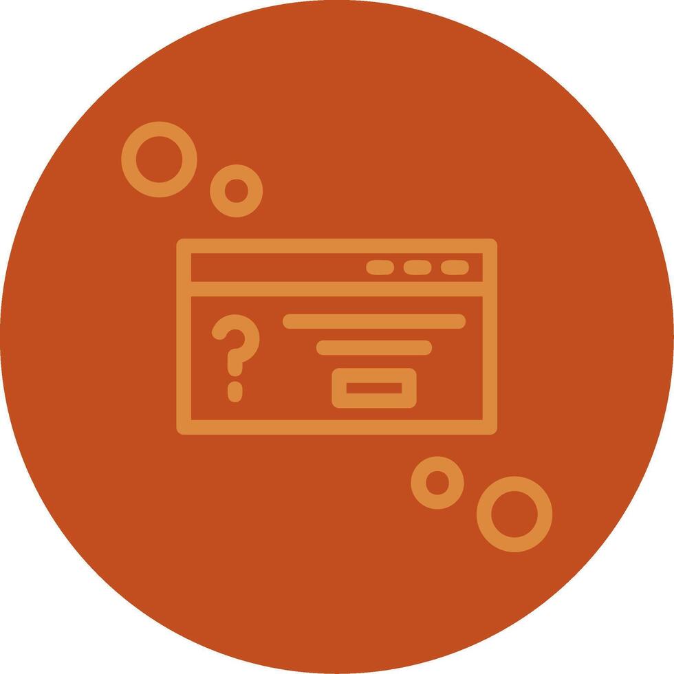 Dialog box question Line Multi color Icon vector