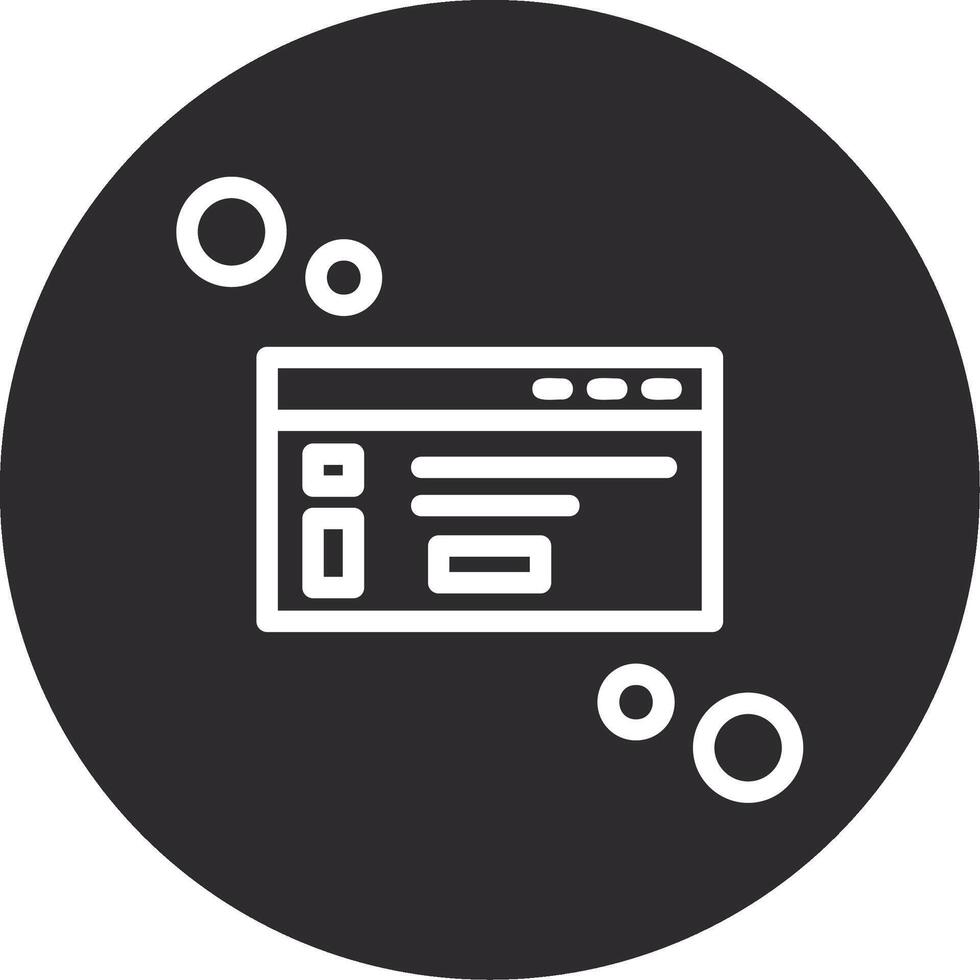 Dialog box info Inverted Icon vector
