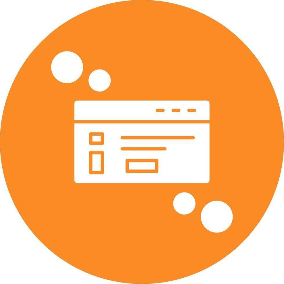 Dialog box info Glyph Circle Icon vector