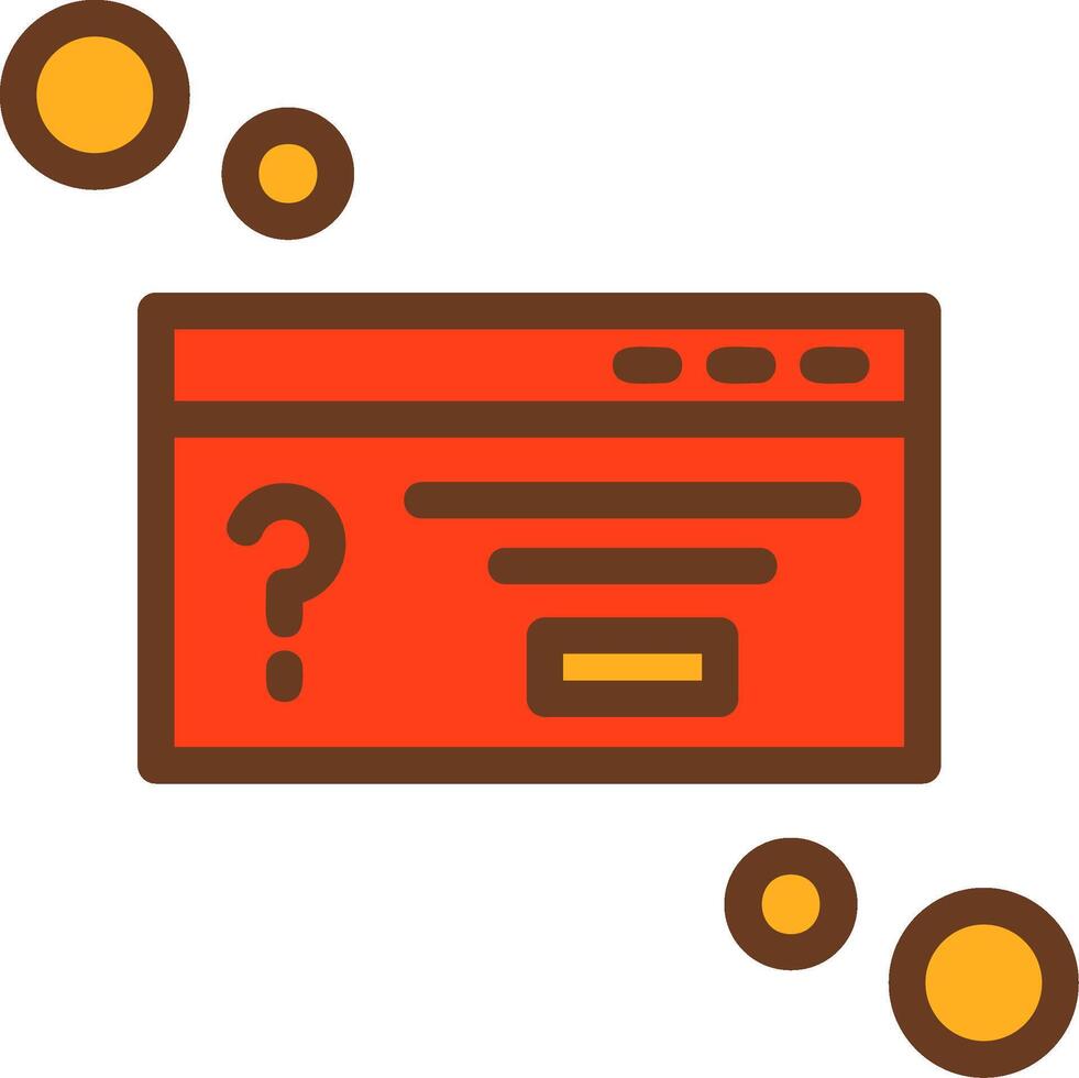 Dialog box question Filled Shadow Circle Icon vector