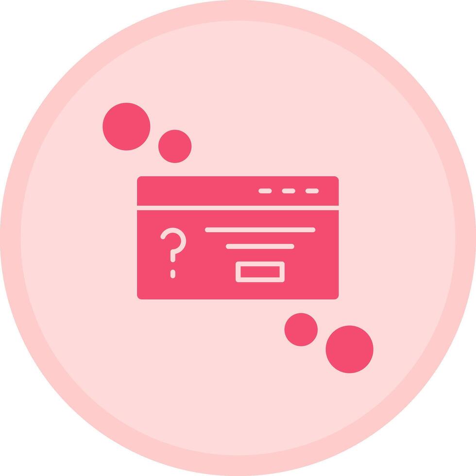 Dialog box question Multicolor Circle Icon vector