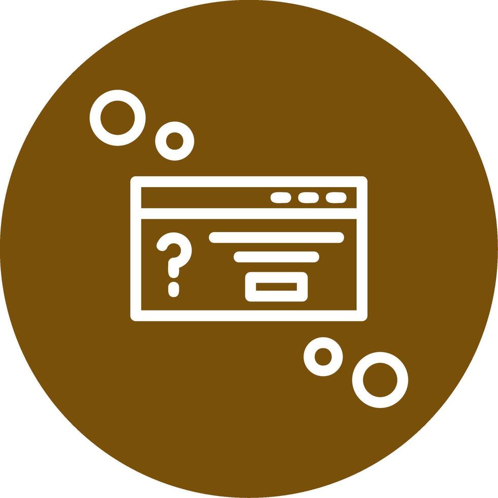 Dialog box question Outline Circle Icon vector