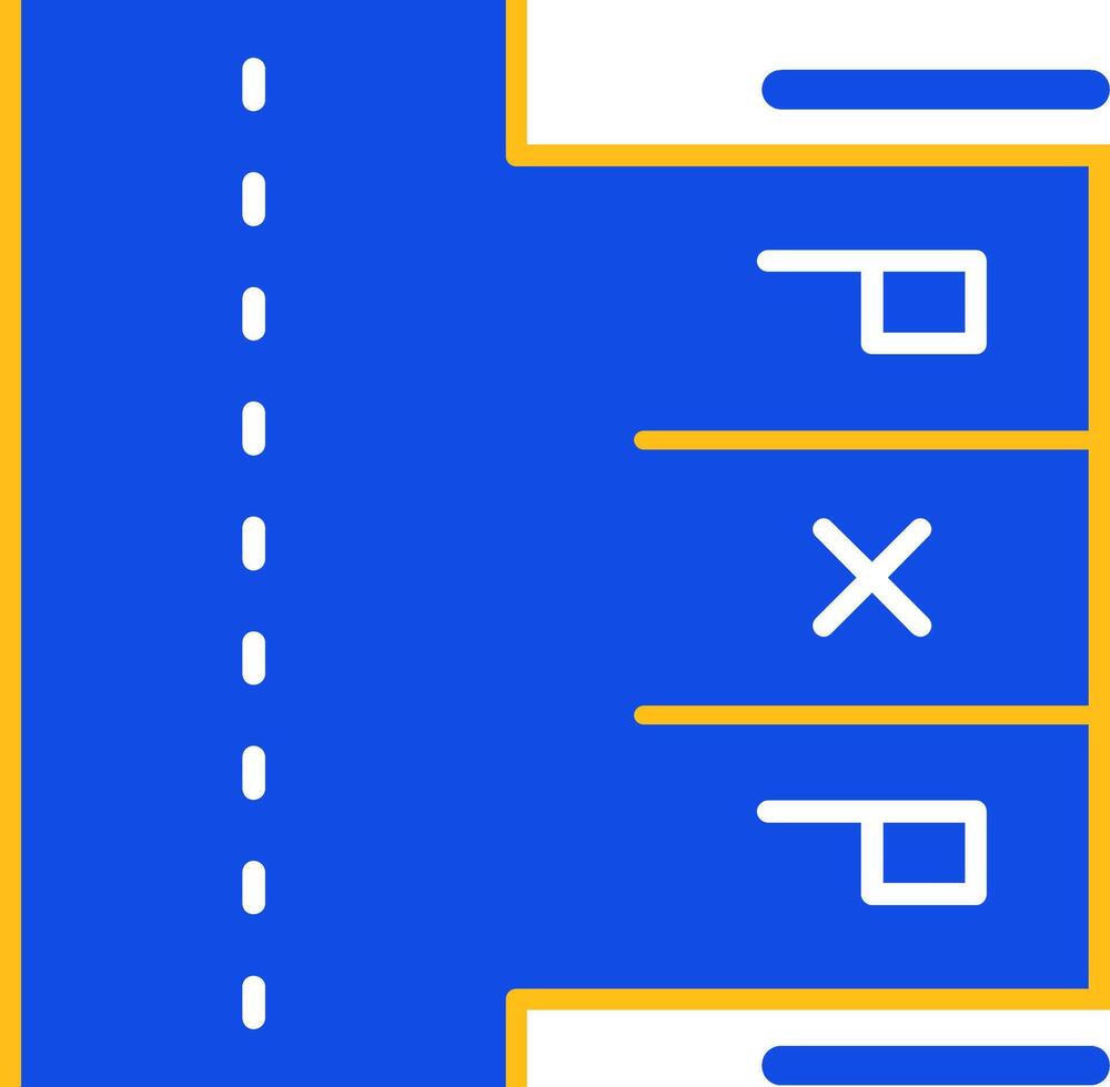 Parking space Flat Two Color Icon vector